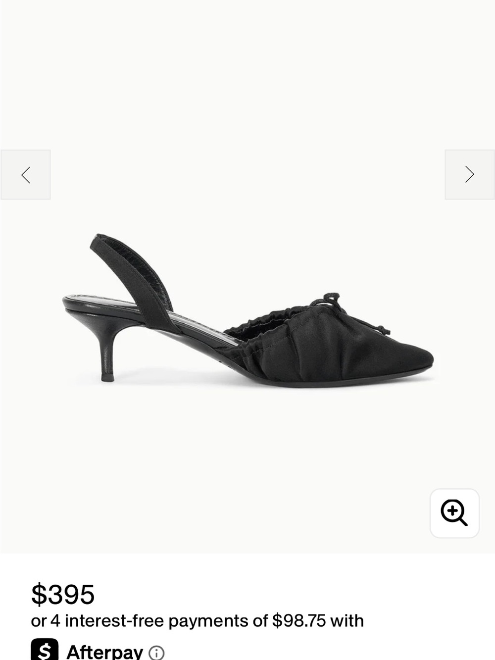 STAUD Alba Ballet Slingback Kitten Heel